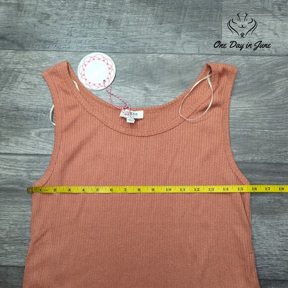 Umgee Ribbed Tank Top Size L - Picture 2 of 4